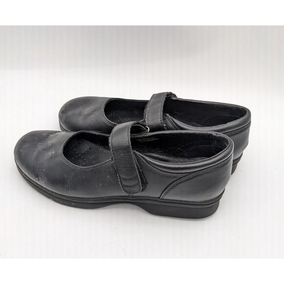 Propet Women 8.5 MSapphire Mary Jane Shoes Black Leather Slip On Shock Absorber - Picture 3 of 10